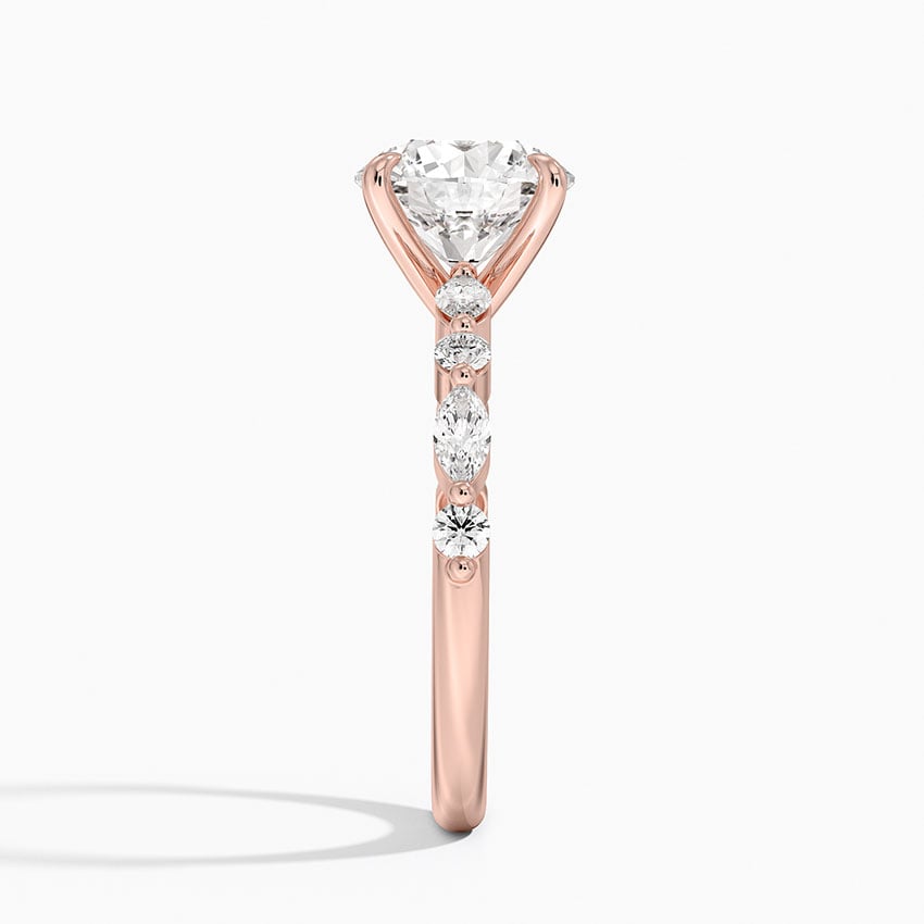 Versailles Half-Coverage Diamond Engagement Ring