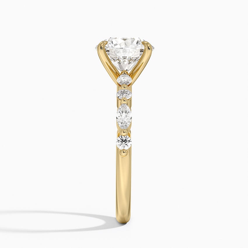 Versailles Half-Coverage Diamond Engagement Ring