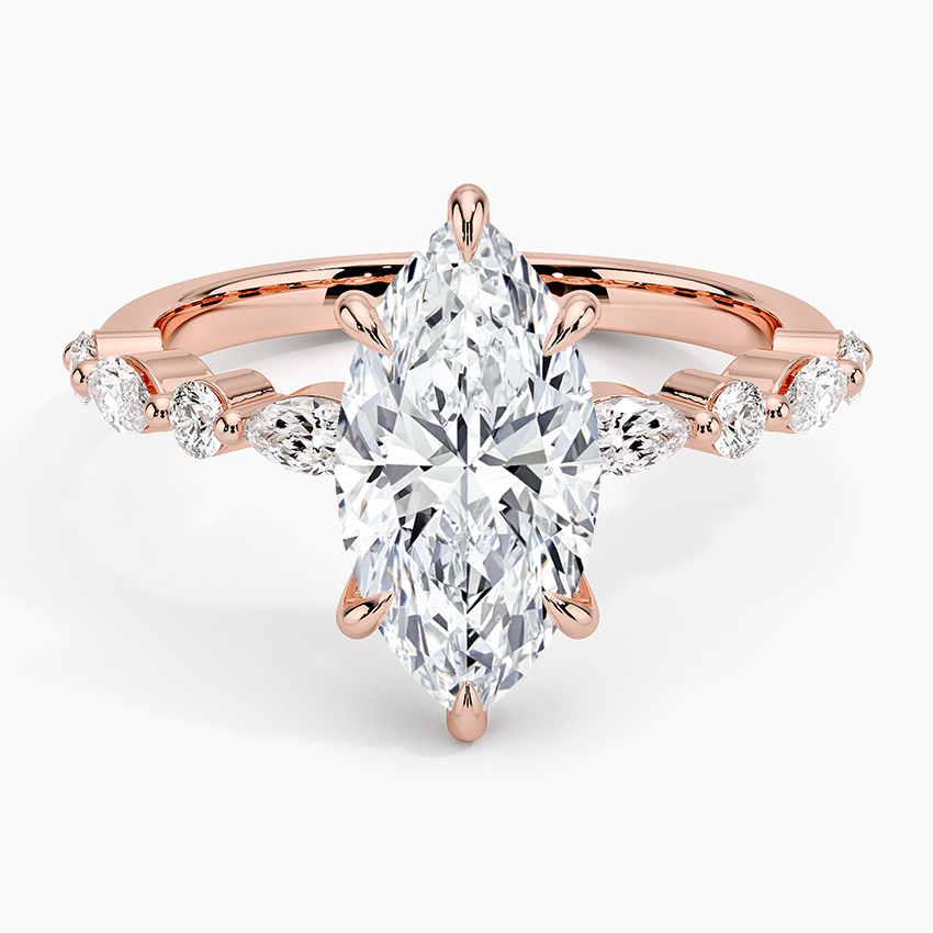 Versailles Half-Coverage Diamond Engagement Ring