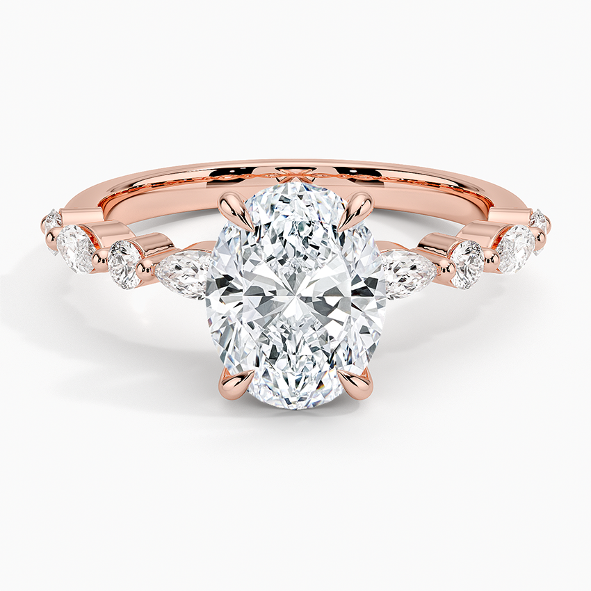 Versailles Half-Coverage Diamond Engagement Ring