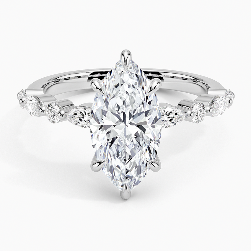 Versailles Half-Coverage Diamond Engagement Ring