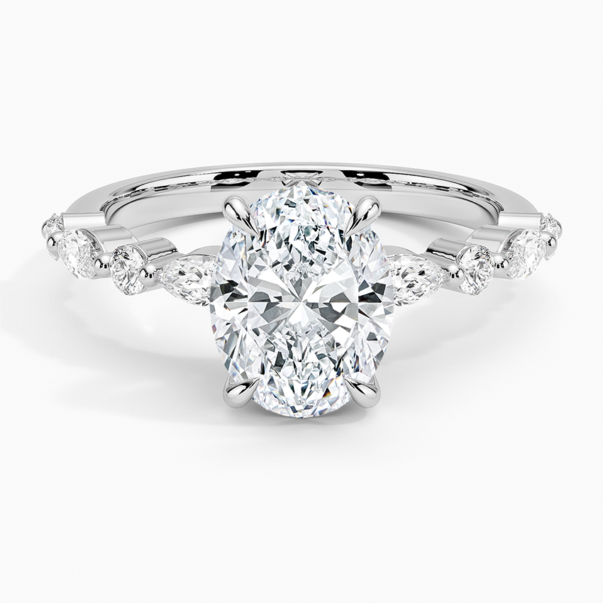 Versailles Half-Coverage Diamond Engagement Ring