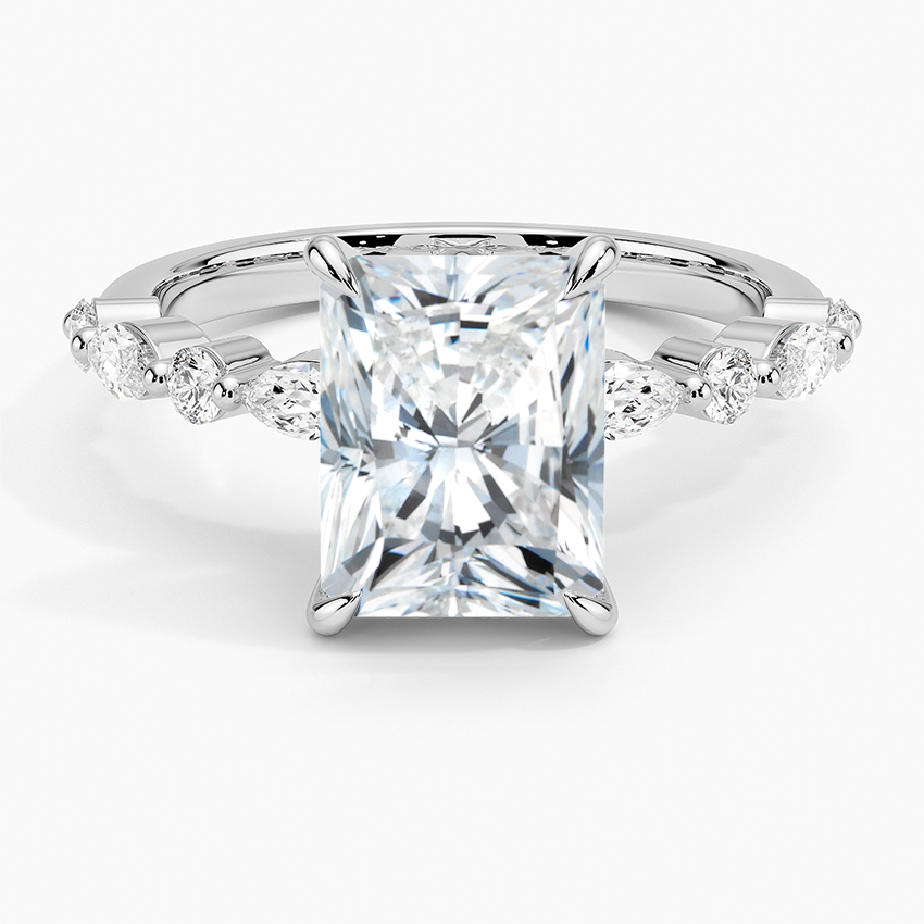 Versailles Half-Coverage Diamond Engagement Ring