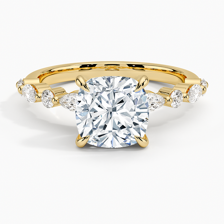 Versailles Half-Coverage Diamond Engagement Ring