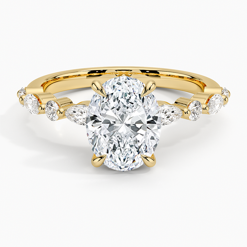 Versailles Half-Coverage Diamond Engagement Ring