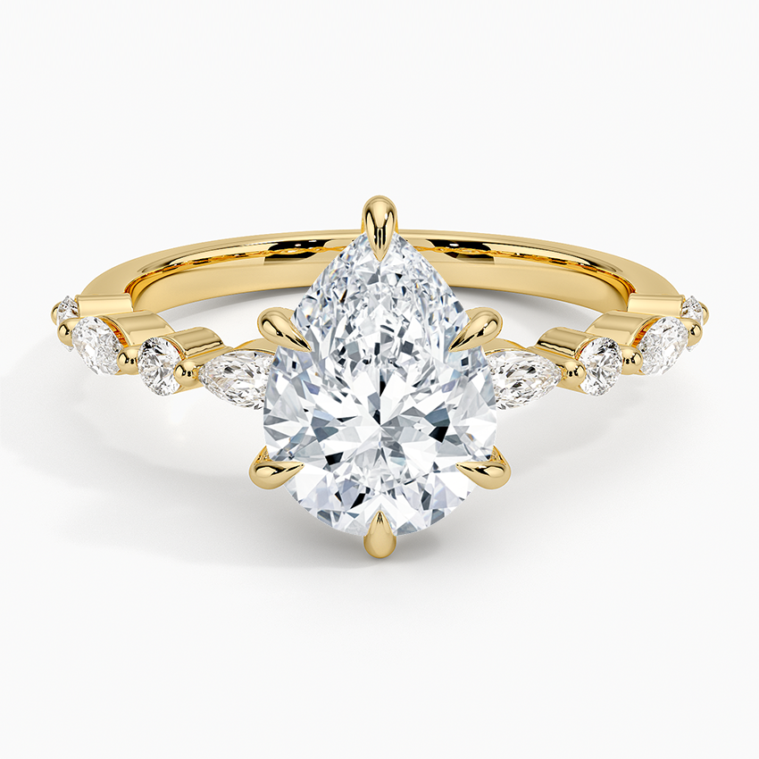 Versailles Half-Coverage Diamond Engagement Ring