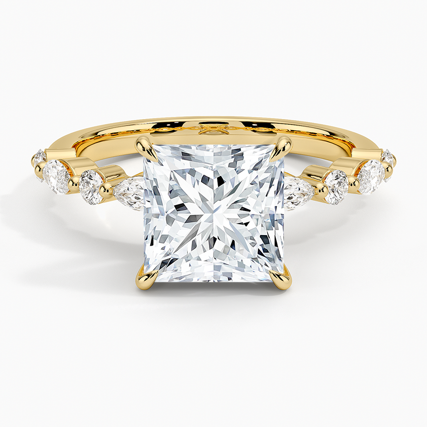 Versailles Half-Coverage Diamond Engagement Ring