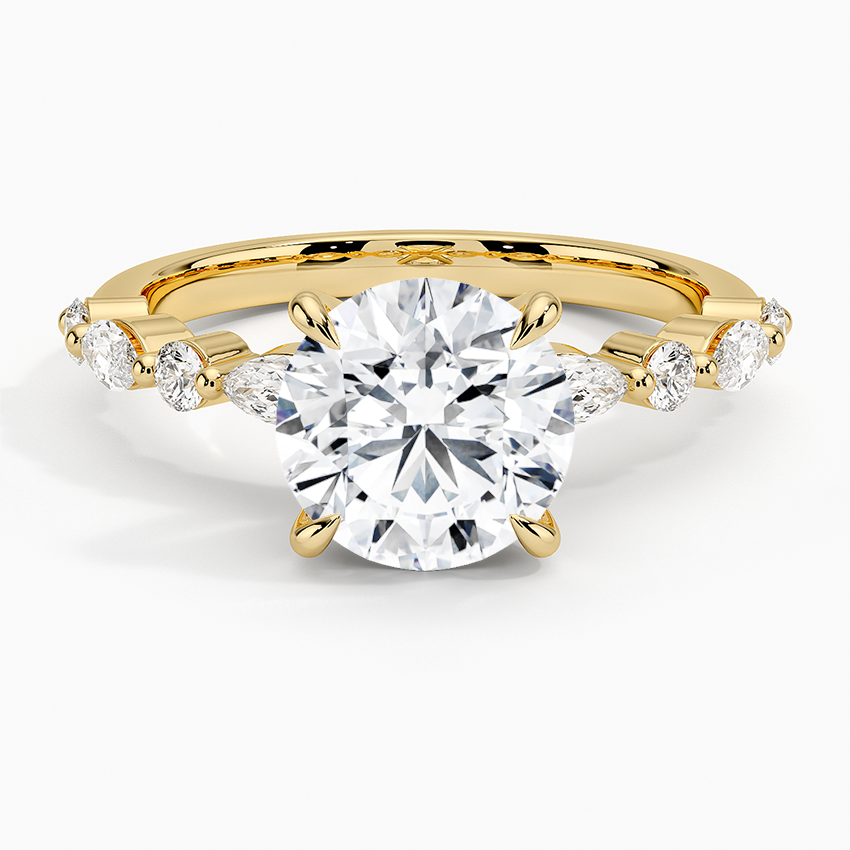 Versailles Half-Coverage Diamond Engagement Ring