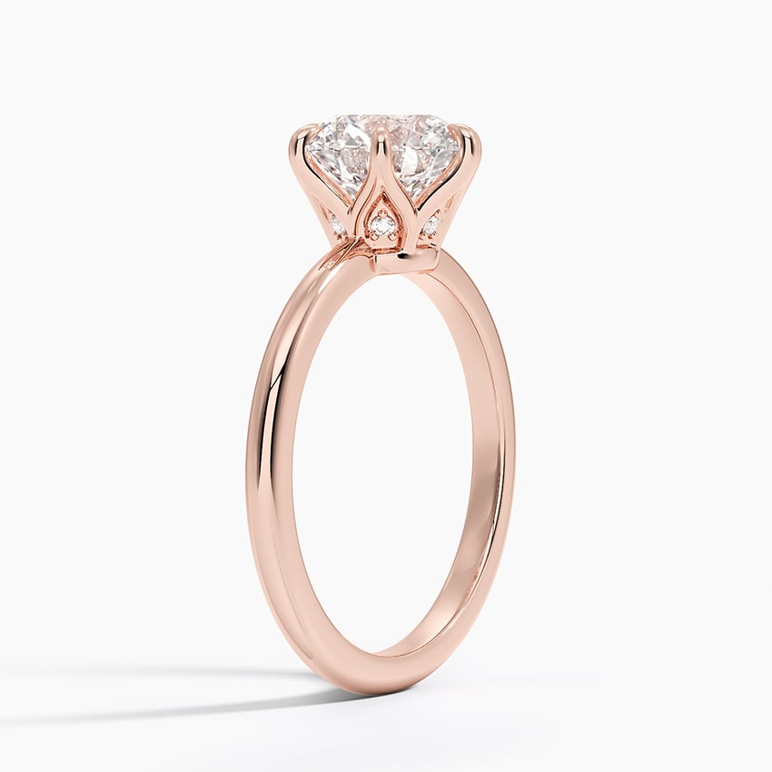 Esme Hidden Halo Diamond Engagement Ring