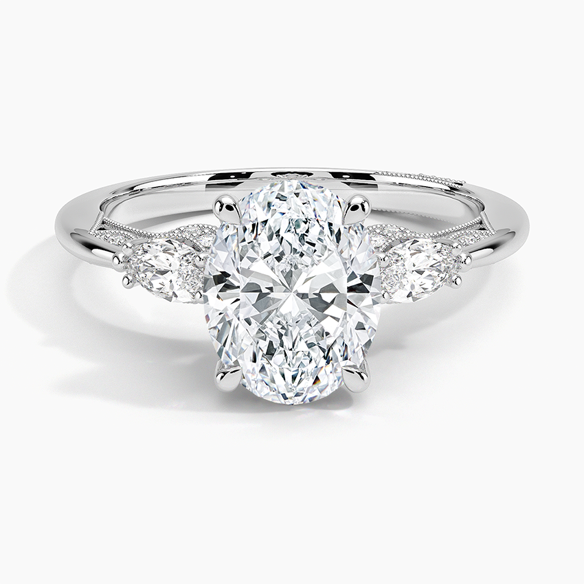 Simply Tacori Three Stone Marquise Diamond Engagement Ring