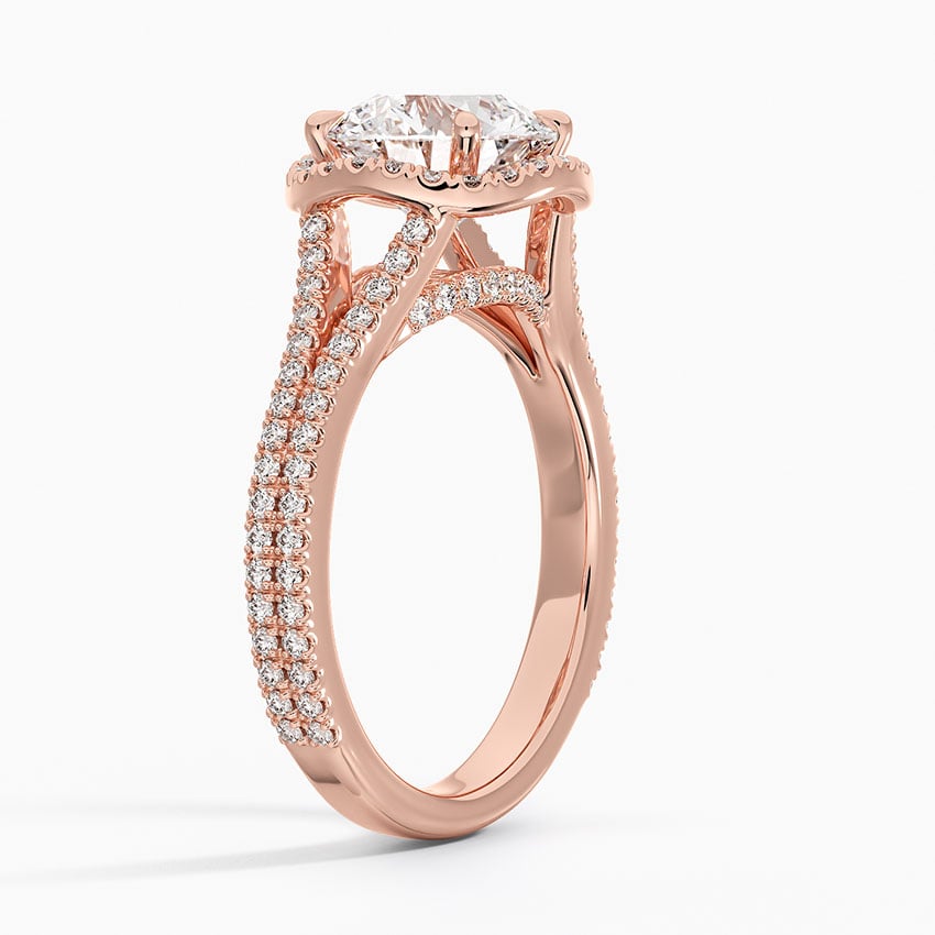 Fortuna Halo Diamond Engagement Ring