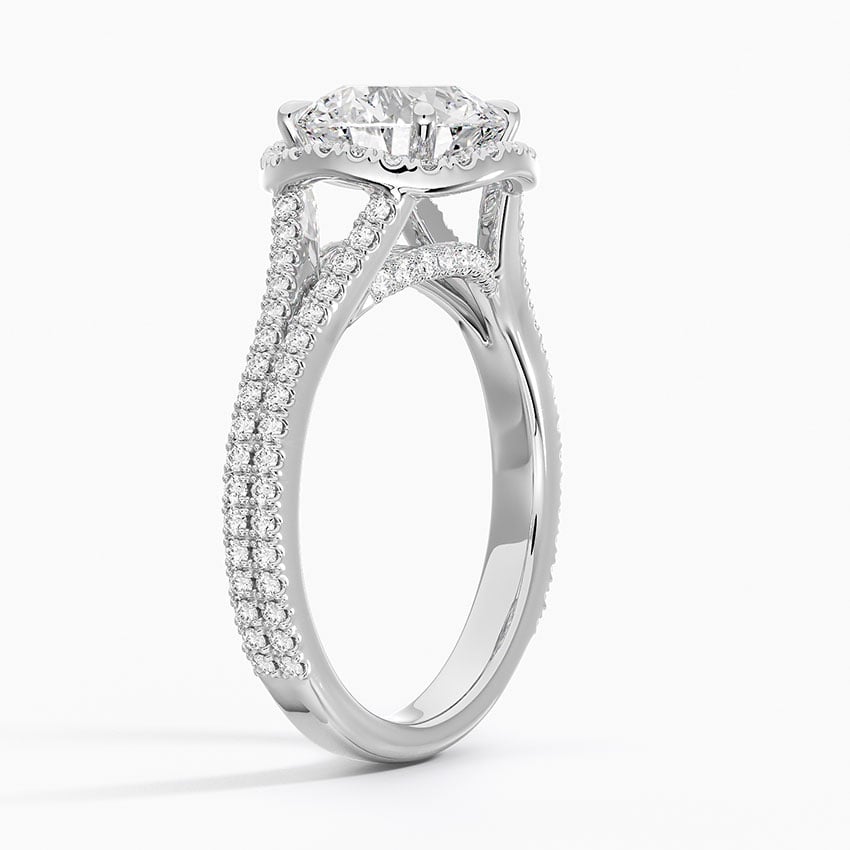 Fortuna Halo Diamond Engagement Ring