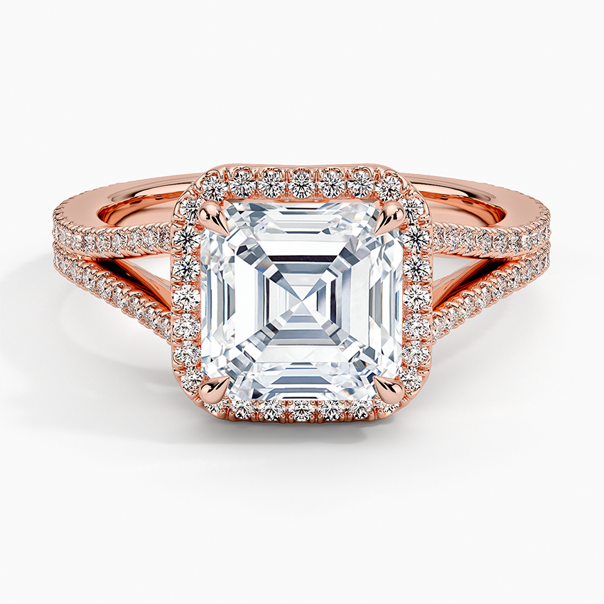 Fortuna Halo Diamond Engagement Ring