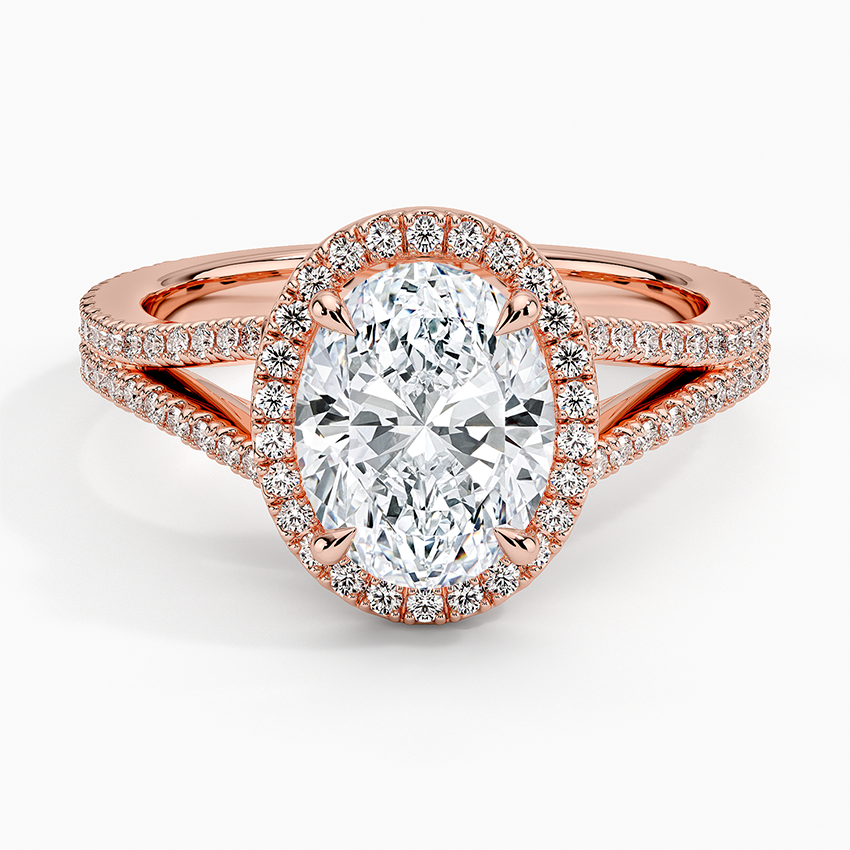 Fortuna Halo Diamond Engagement Ring