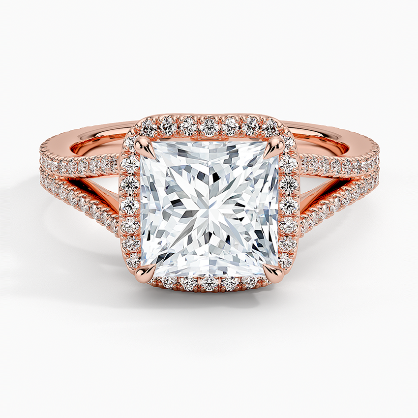 Fortuna Halo Diamond Engagement Ring