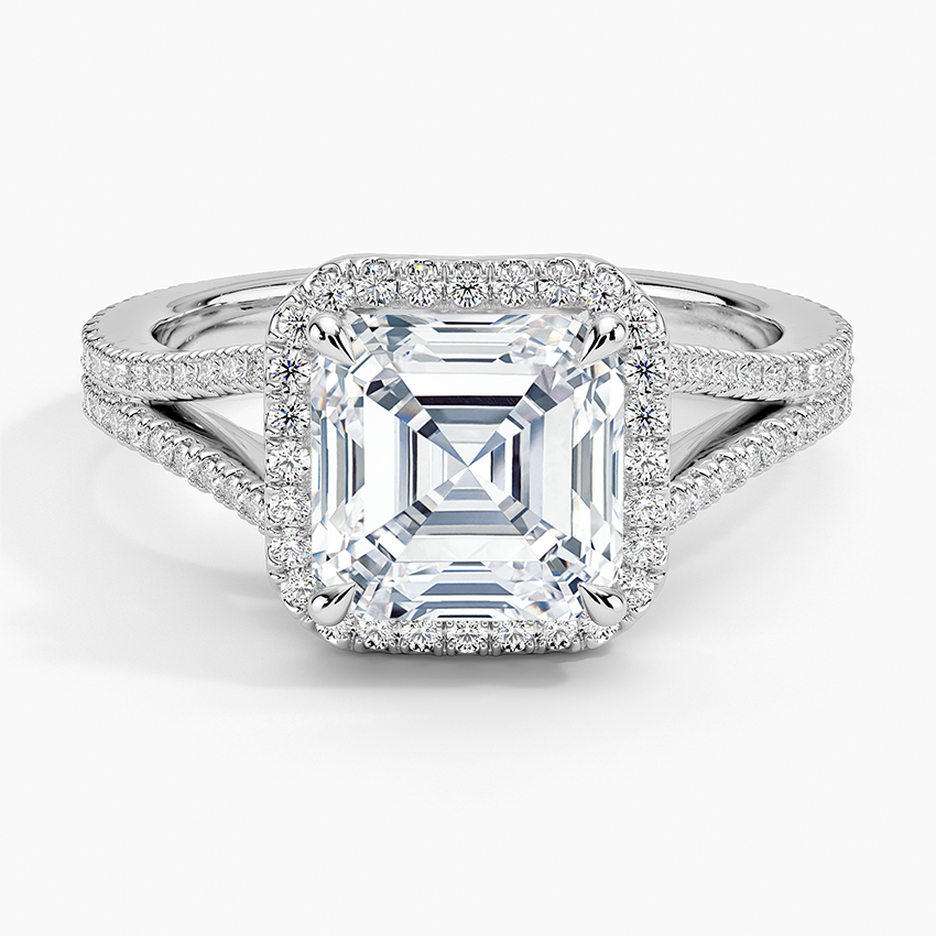 Fortuna Halo Diamond Engagement Ring