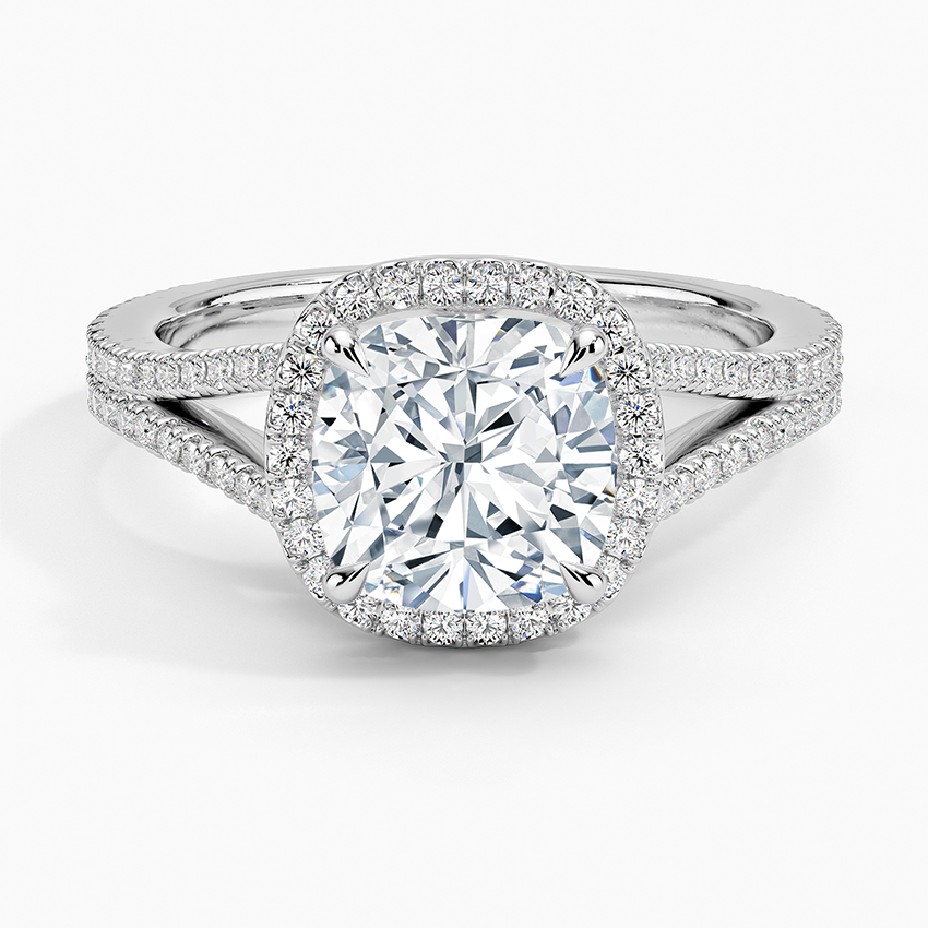 Fortuna Halo Diamond Engagement Ring