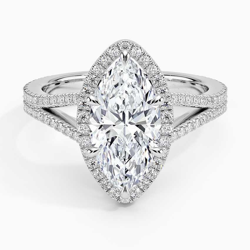 Fortuna Halo Diamond Engagement Ring