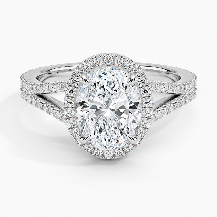 Fortuna Halo Diamond Engagement Ring