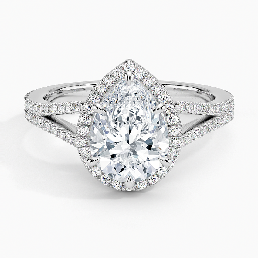 Fortuna Halo Diamond Engagement Ring