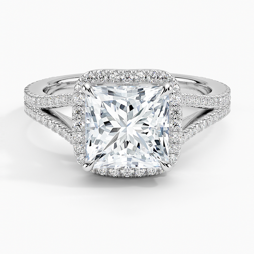 Fortuna Halo Diamond Engagement Ring