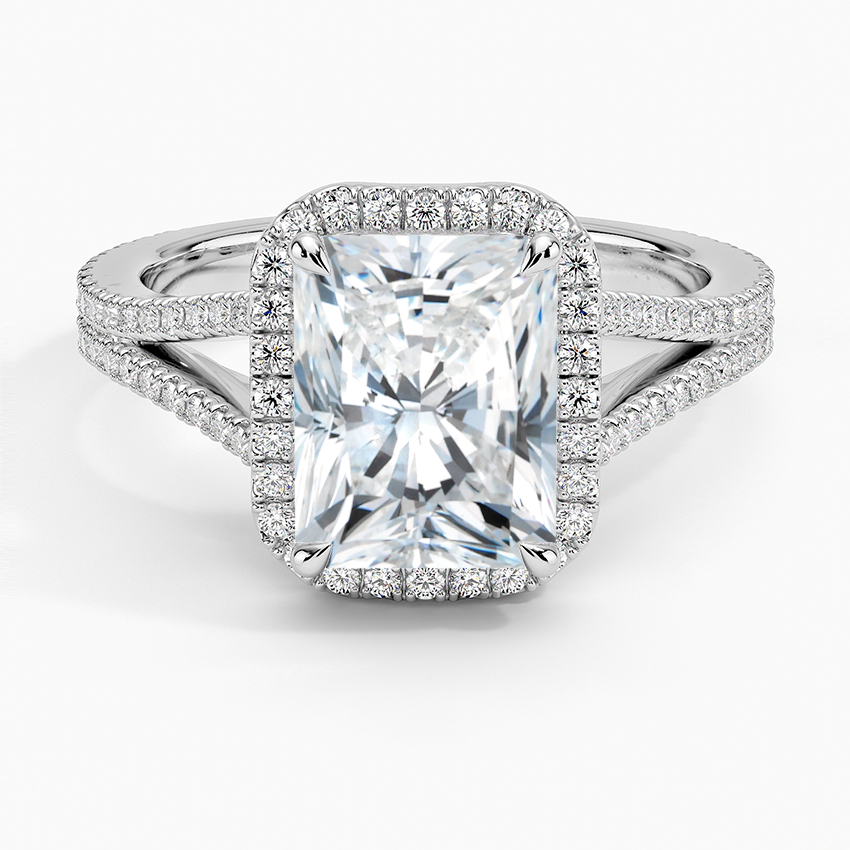 Fortuna Halo Diamond Engagement Ring