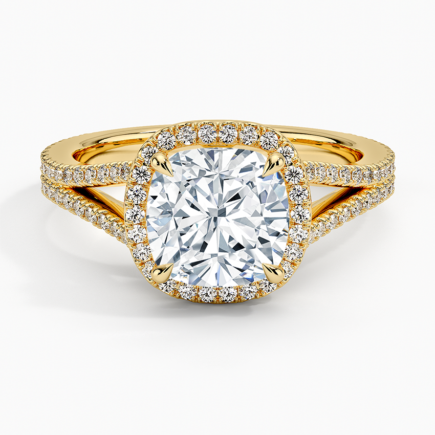 Fortuna Halo Diamond Engagement Ring