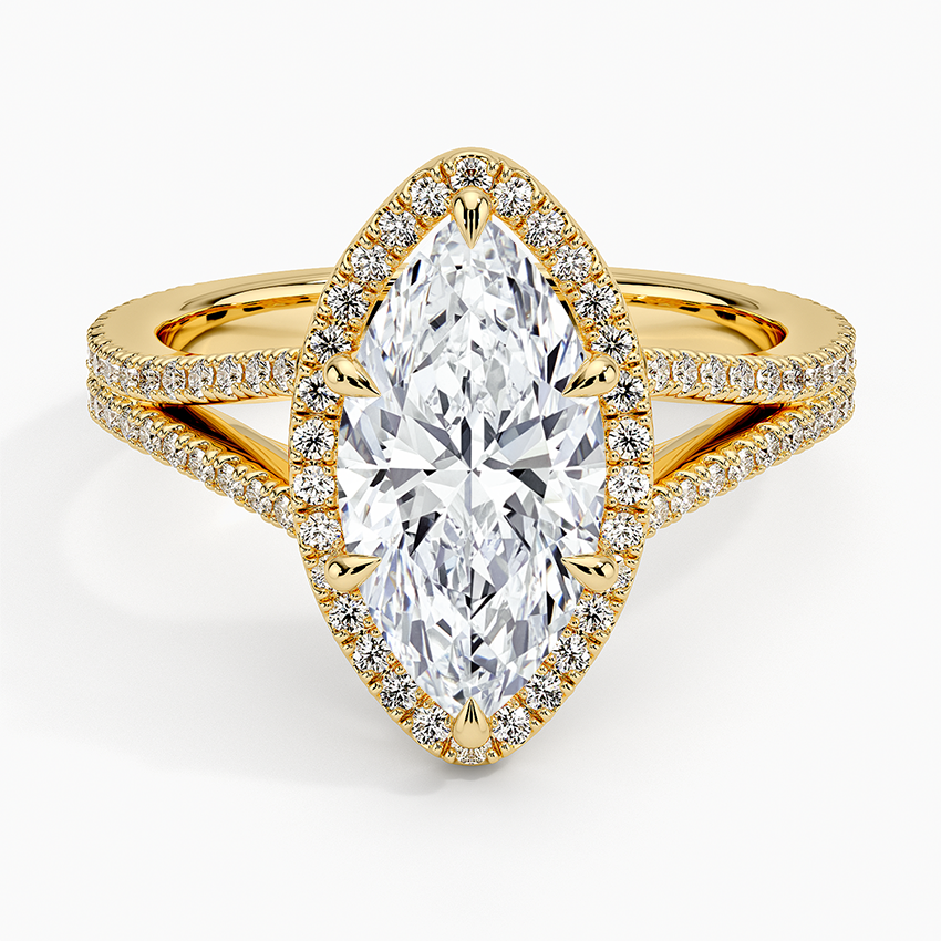 Fortuna Halo Diamond Engagement Ring