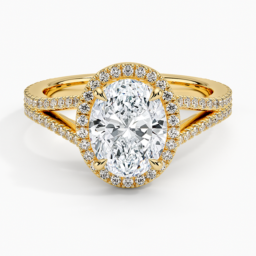 Fortuna Halo Diamond Engagement Ring