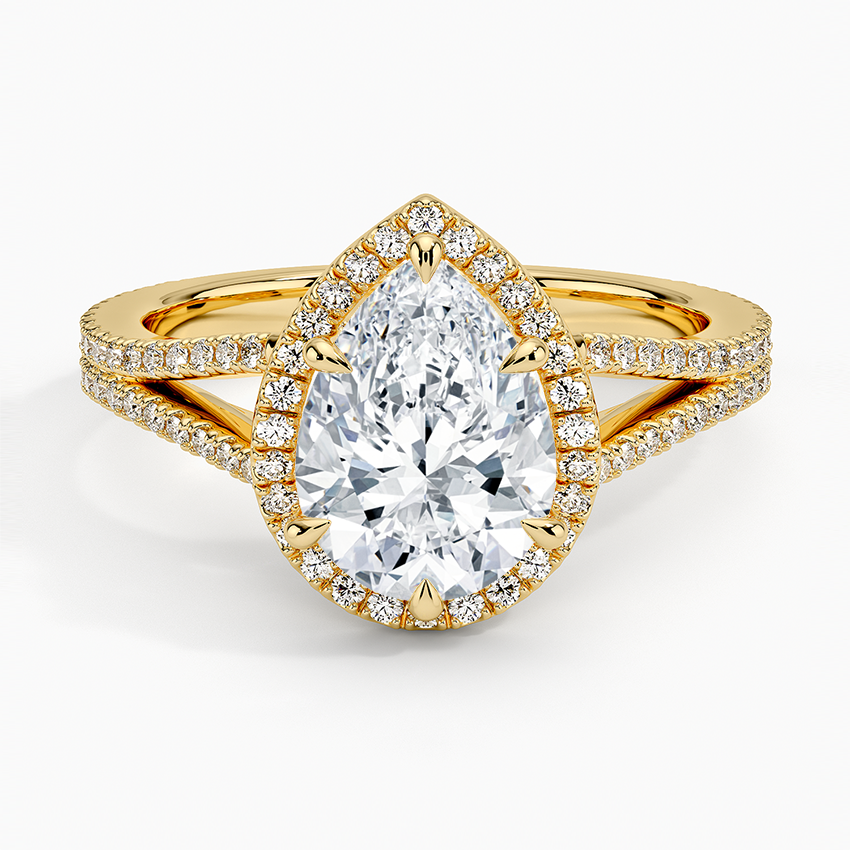 Fortuna Halo Diamond Engagement Ring