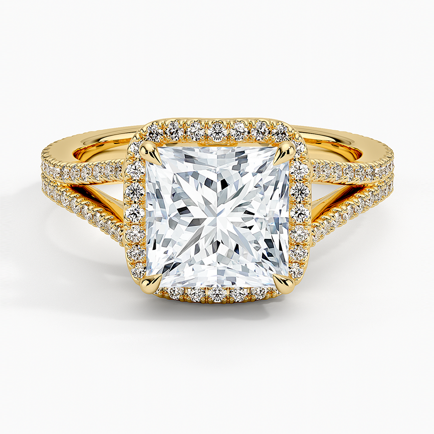 Fortuna Halo Diamond Engagement Ring