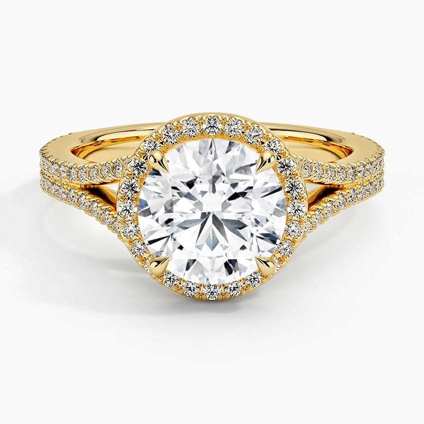 Fortuna Halo Diamond Engagement Ring