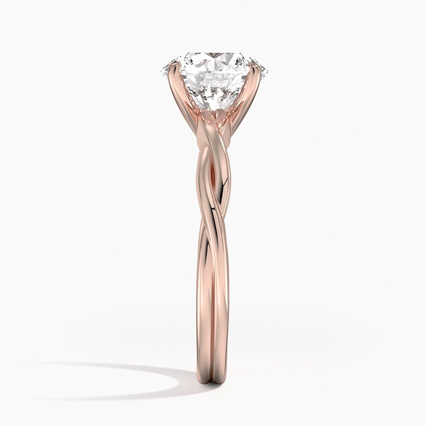 Twisted Vine Solitaire Engagement Ring