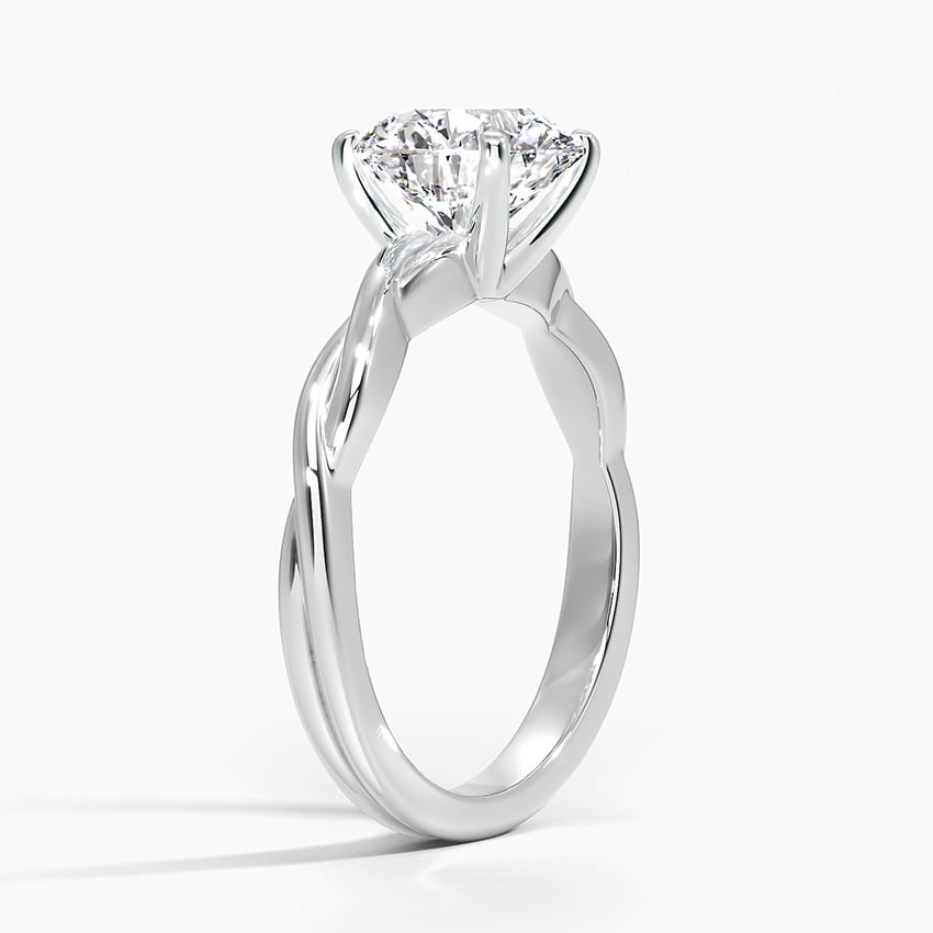 Twisted Vine Solitaire Engagement Ring