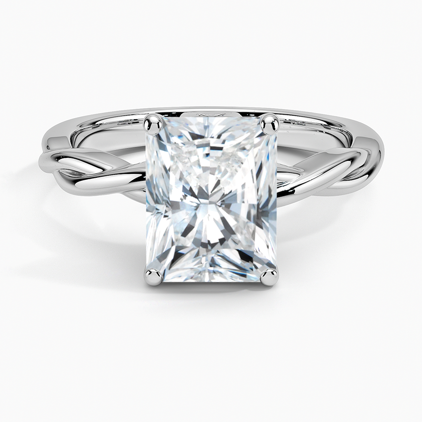 Twisted Vine Solitaire Engagement Ring