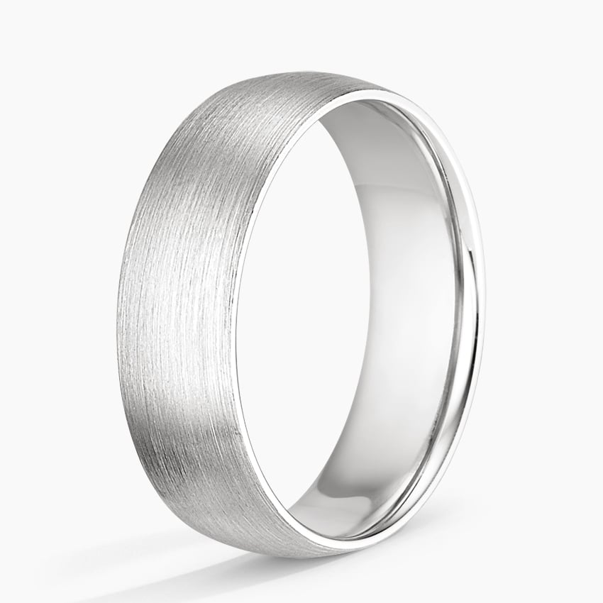 Matte Comfort Fit 6mm Wedding Ring