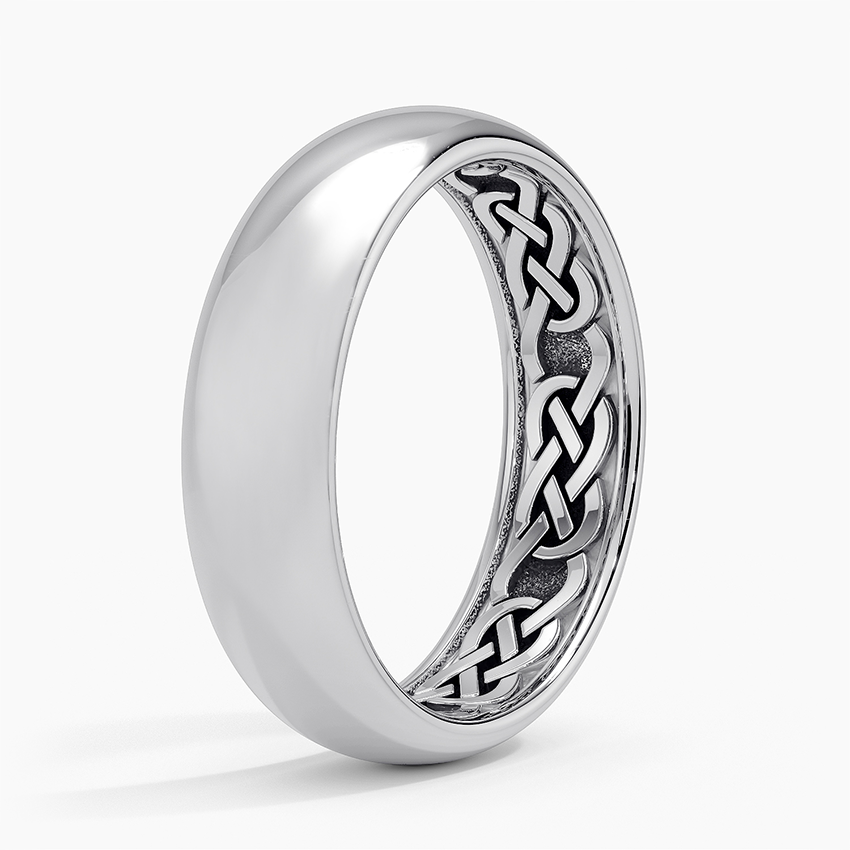 Hidden Celtic Knot 6mm Wedding Ring