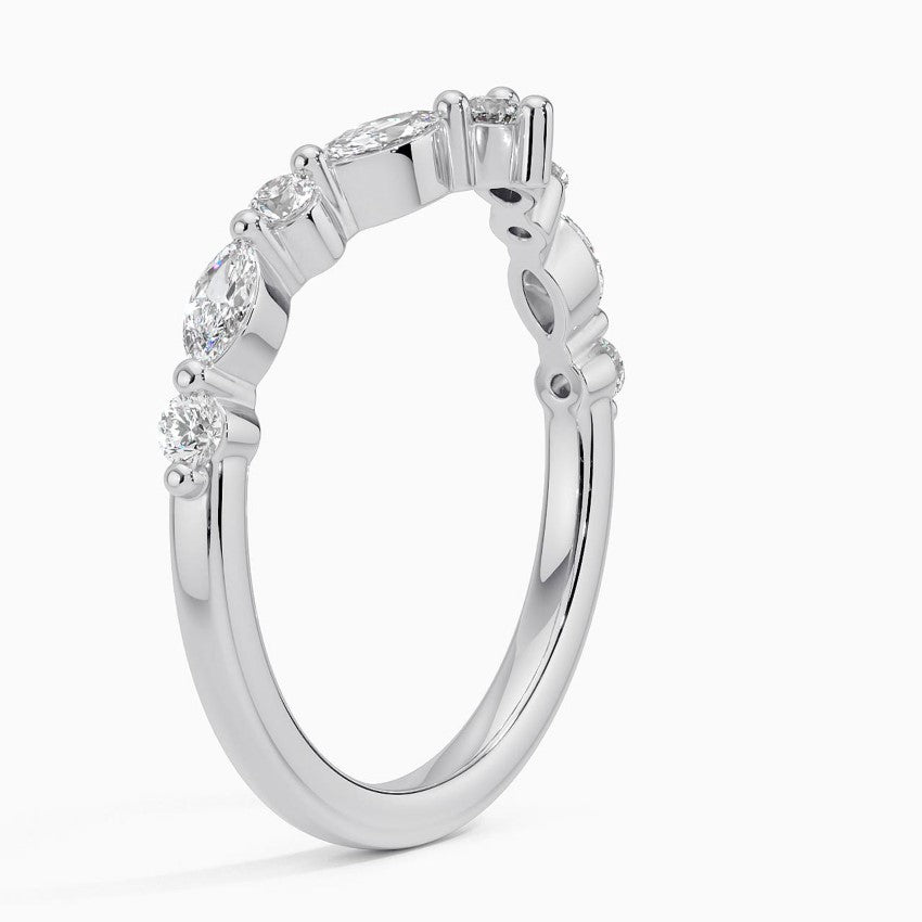 Curved Versailles Diamond Ring