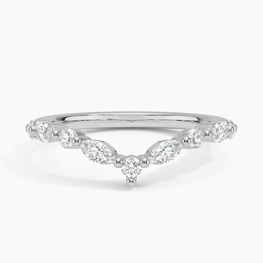 Curved Versailles Lab Diamond Ring