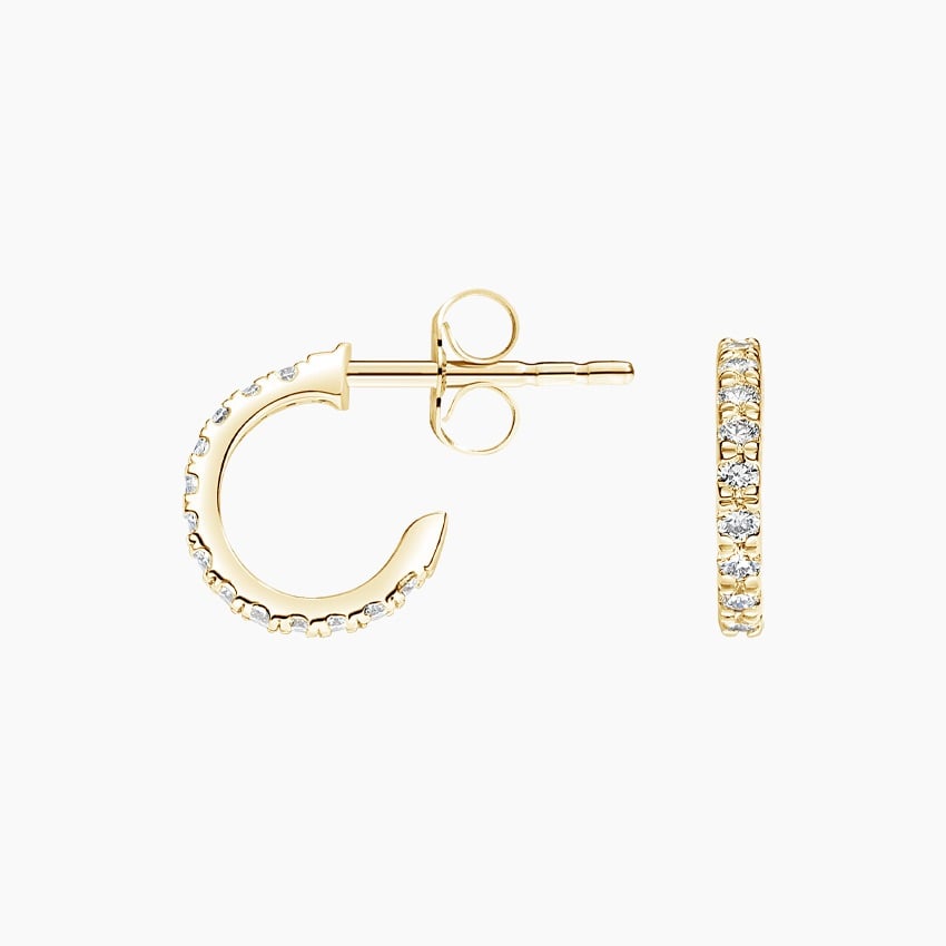 Pavé Bar Diamond Earrings