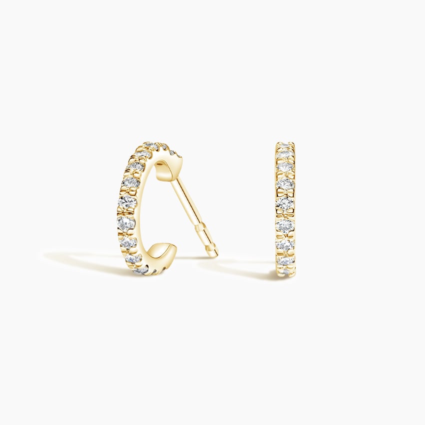 Pavé Bar Diamond Earrings