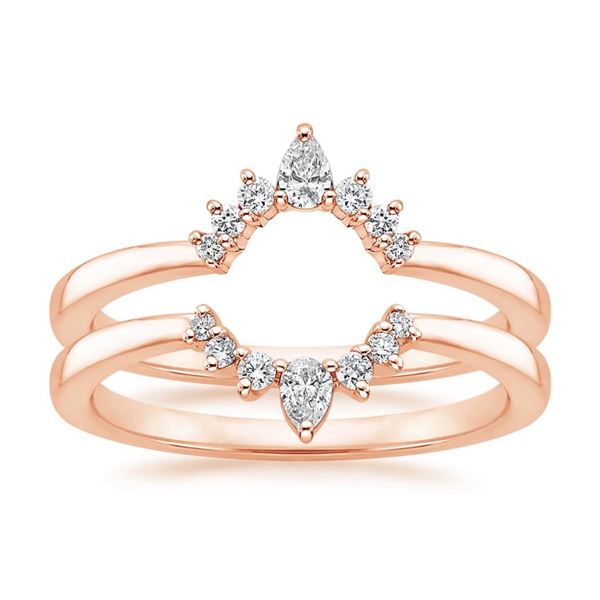 Lunette Nested Diamond Ring Stack