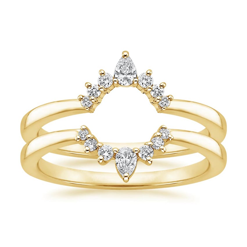 Lunette Nested Diamond Ring Stack