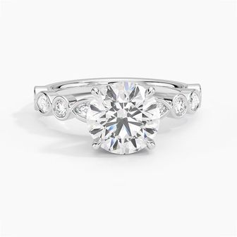 Versailles Bezel Diamond Engagement Ring