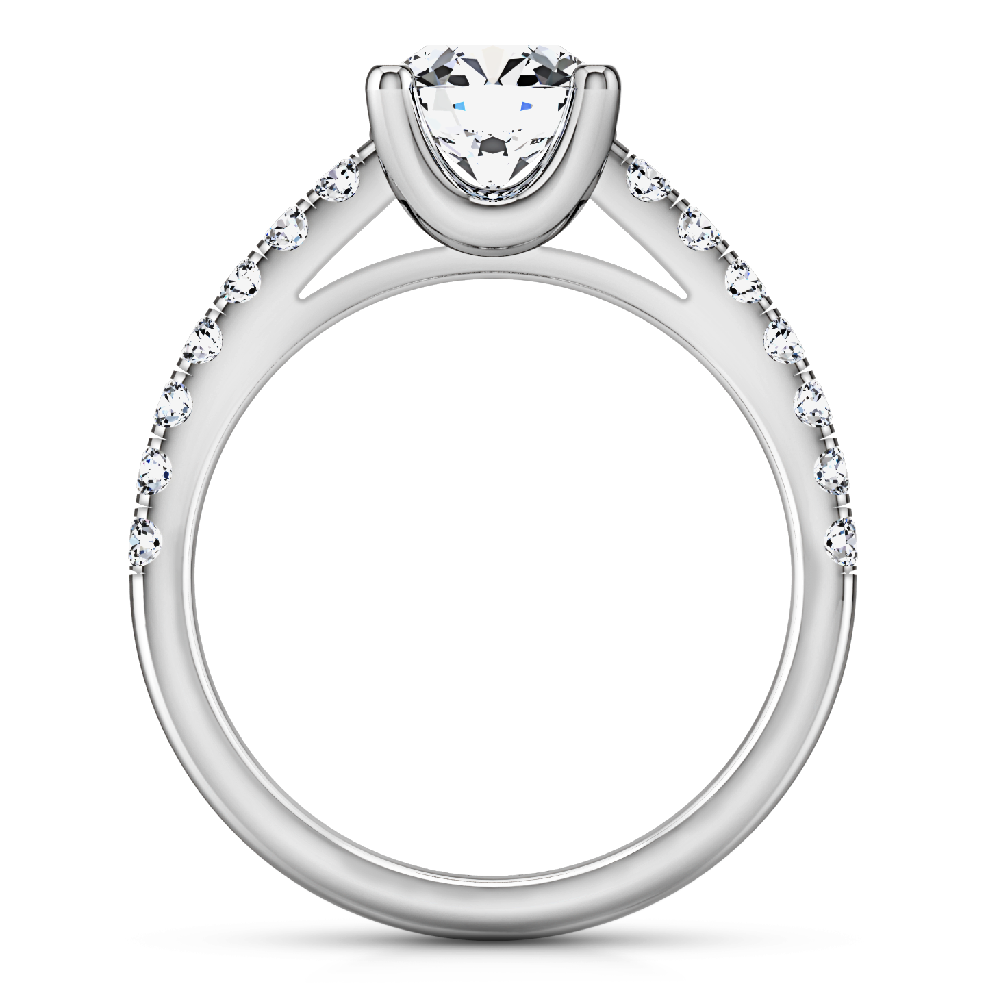 Pave Engagement Ring Zoe