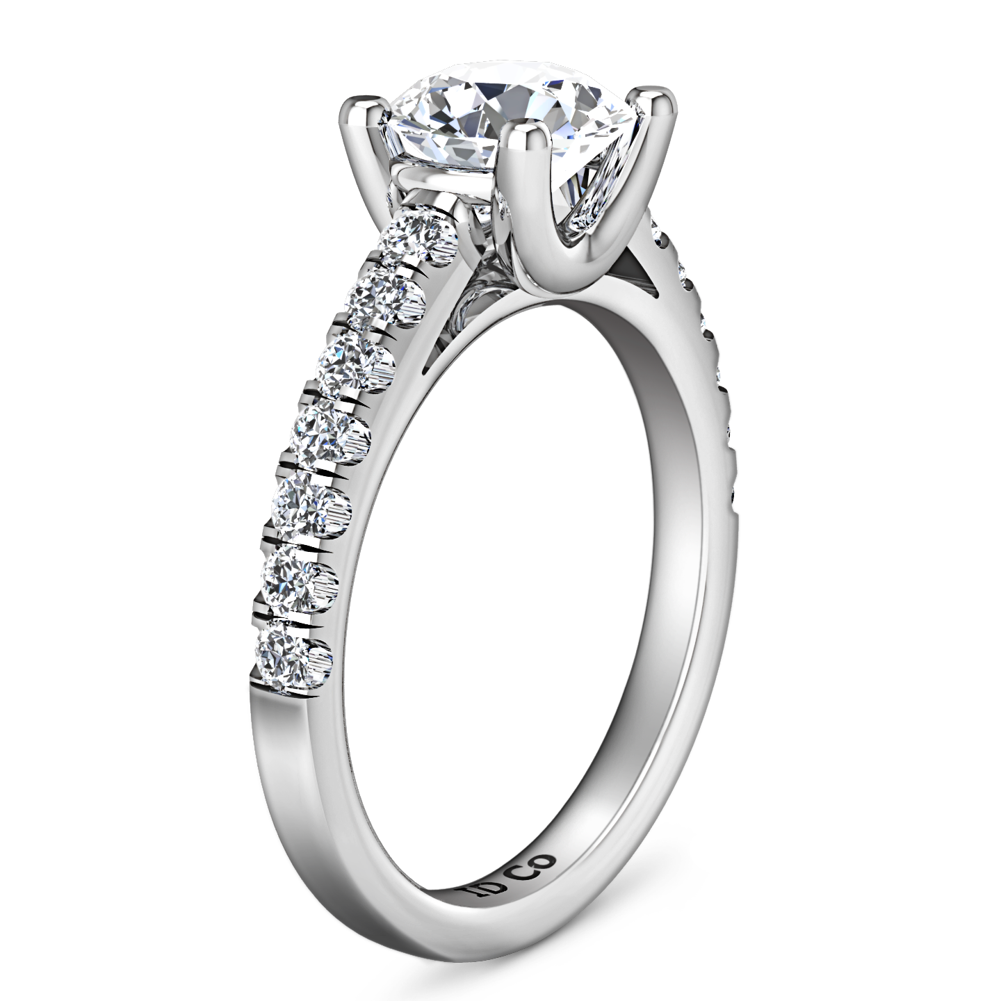 Pave Engagement Ring Zoe