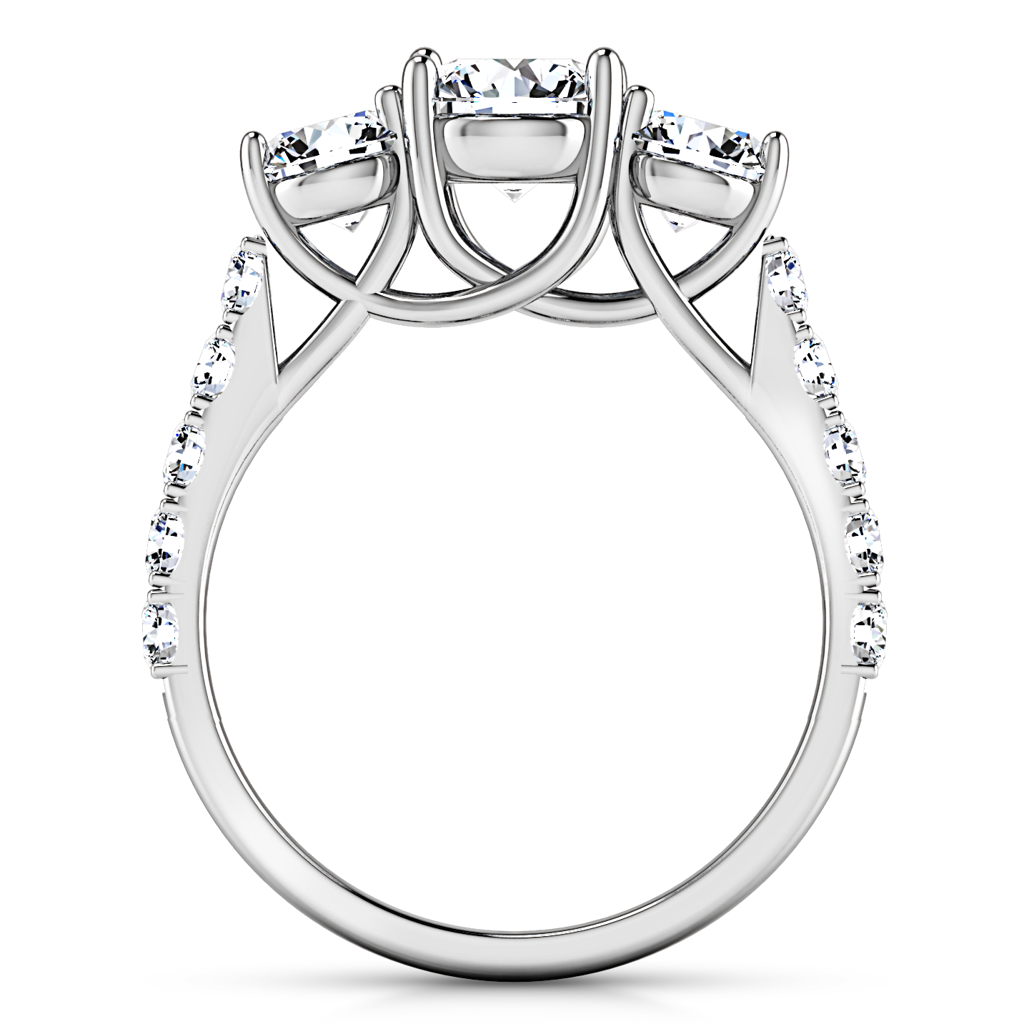 Three Stone Engagement Ring Victoria