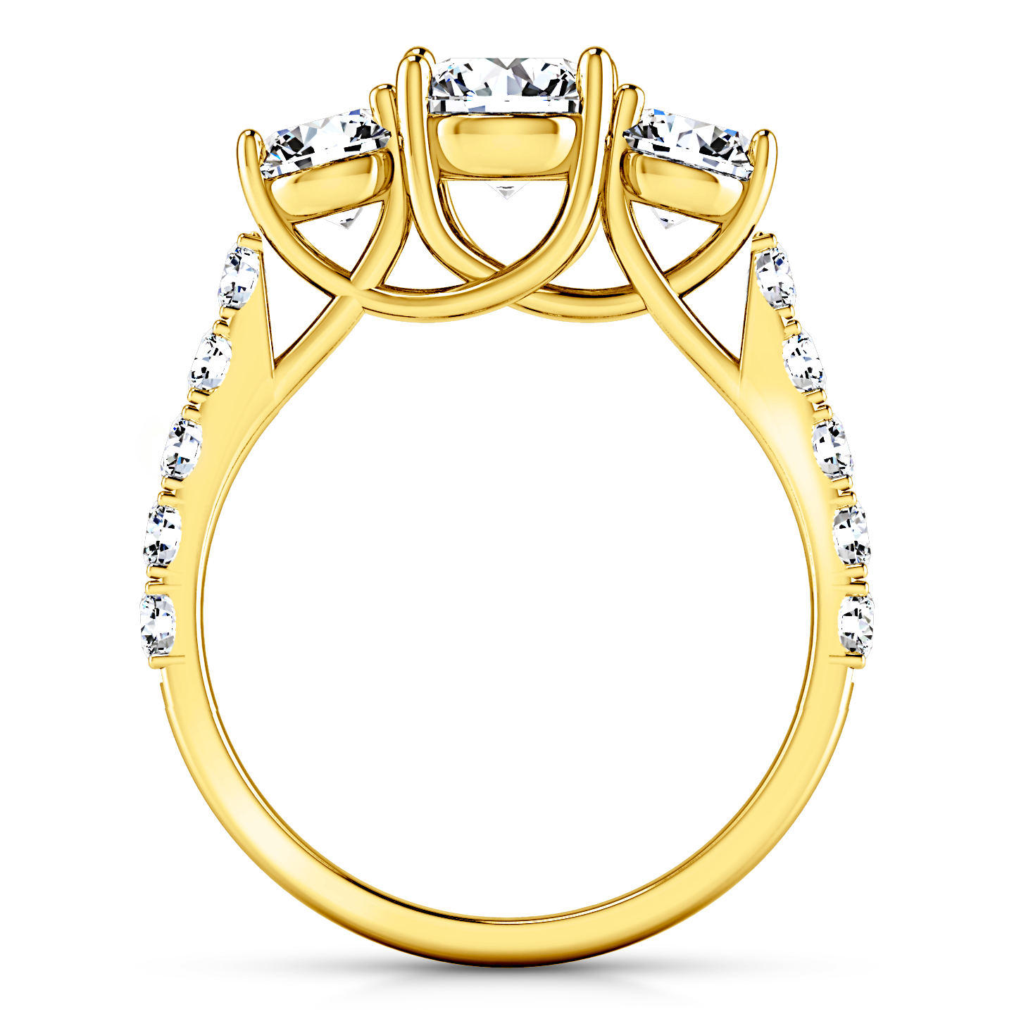 Three Stone Engagement Ring Victoria