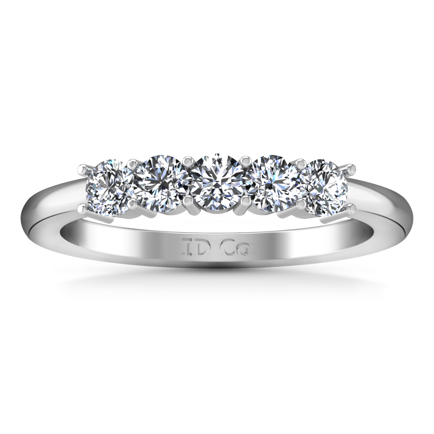 Five Stone Diamond Wedding Band Aspen