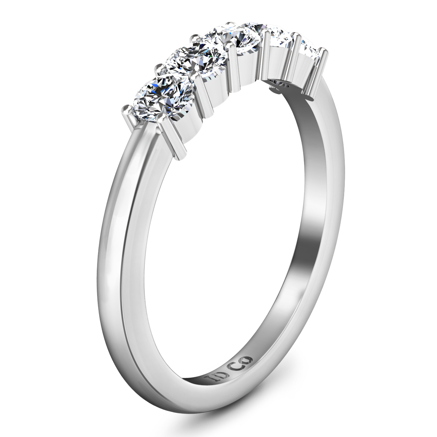 Five Stone Diamond Wedding Band Aspen